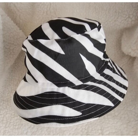 Thesunsout Bucket Hat Zebra Print Black/White Hat Sun Fisherman - Picture 2 of 7